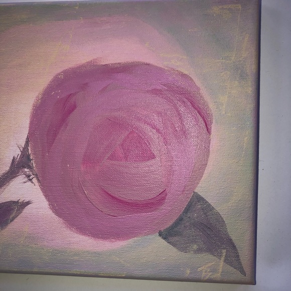 Original painting art Single Rose - Picture 2 of 5